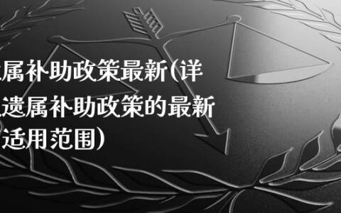 江西遗属补助政策详解，最新解读与要点分析